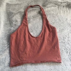 Express Pink Halter Top
